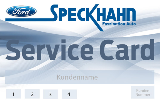 Speckhahn Service Card