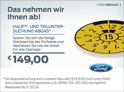 Haupt- und Teiluntersuchung Abgas