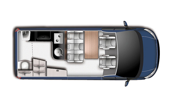 Ford Nugget Plus HD Grundriss Ford Nugget Plus HD Grundriss